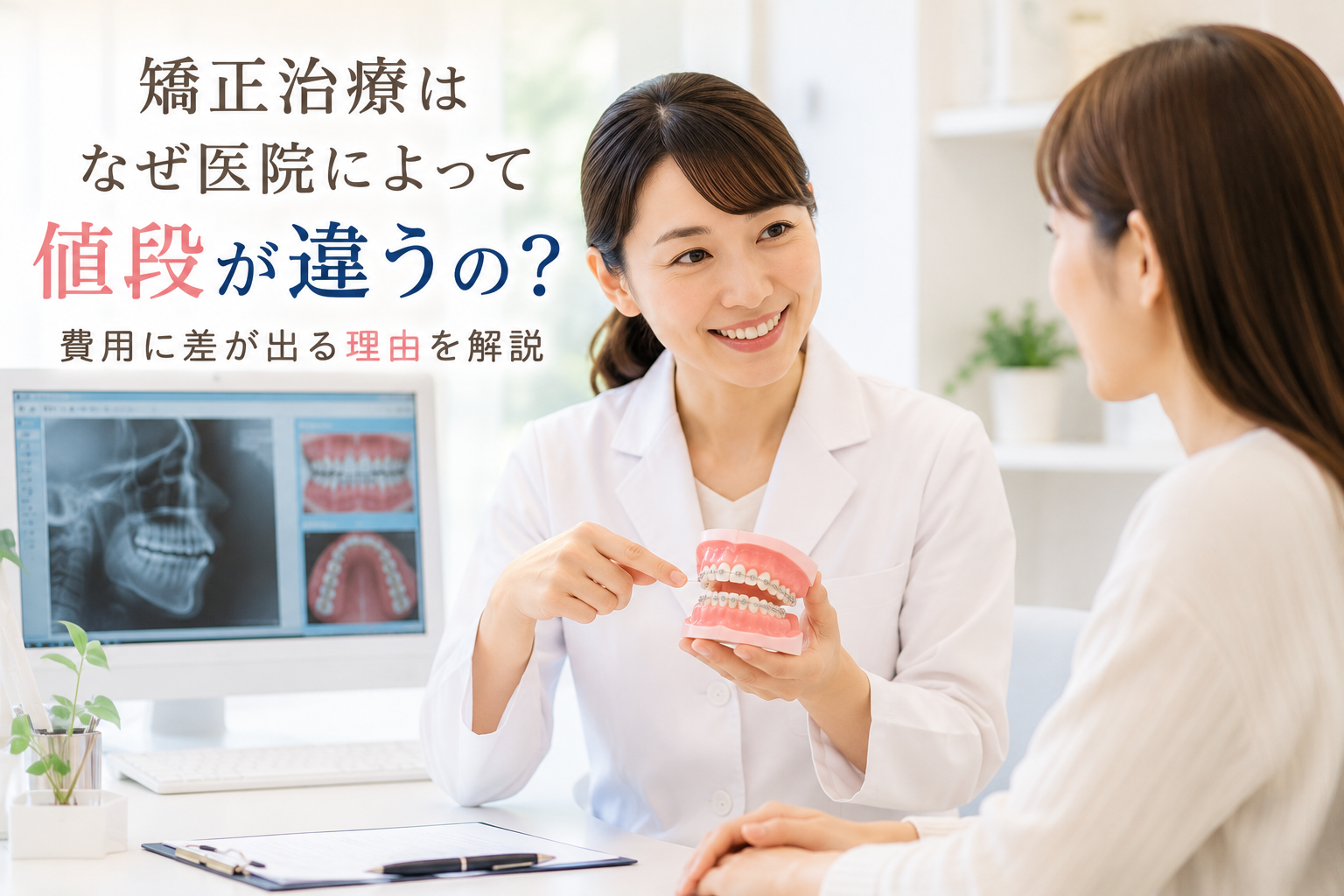 矯正治療はなぜ医院によって値段が違うの？費用に差が出る理由を解説